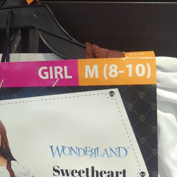 WONDERLAND Sweetheart Robin Hood Costume - Brown, White, Gold - NWT 8-10 - Picture 2 of 5